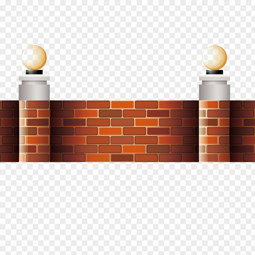 Vector Brick Wall Illustration PNG