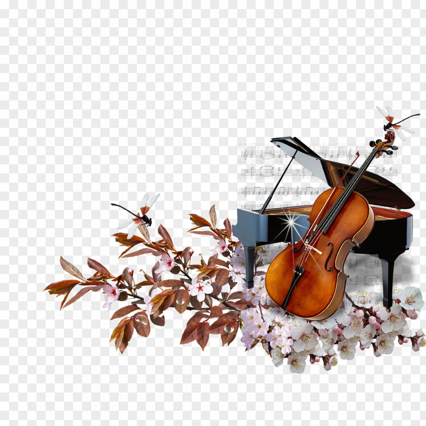 A Piano Cello String Musical Instrument PNG