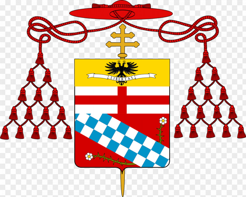 Cybomalaspina Coat Of Arms Cardinal Patriarch Venice Escutcheon Blazon PNG