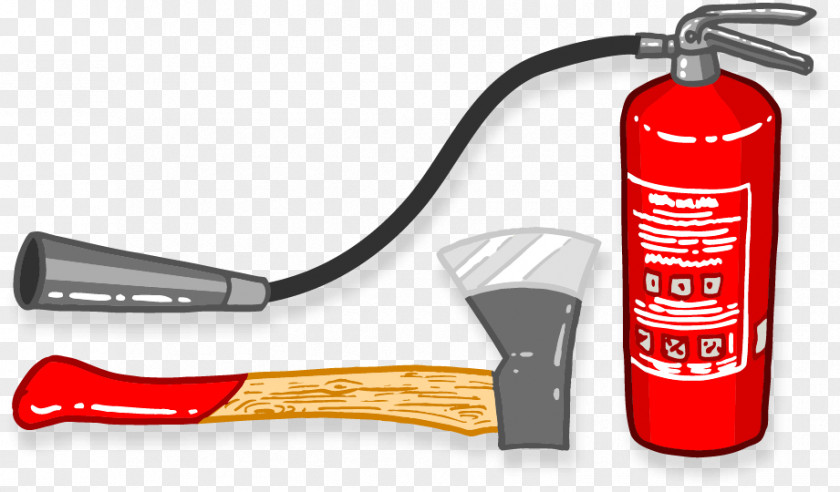 Fire Ax Was Painted Pattern Extinguisher Firefighting PNG