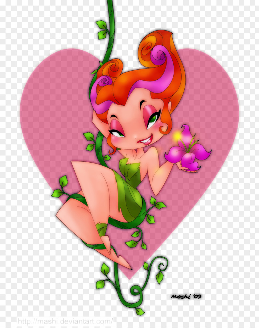Poison Ivy Floral Design Fairy Valentine's Day PNG
