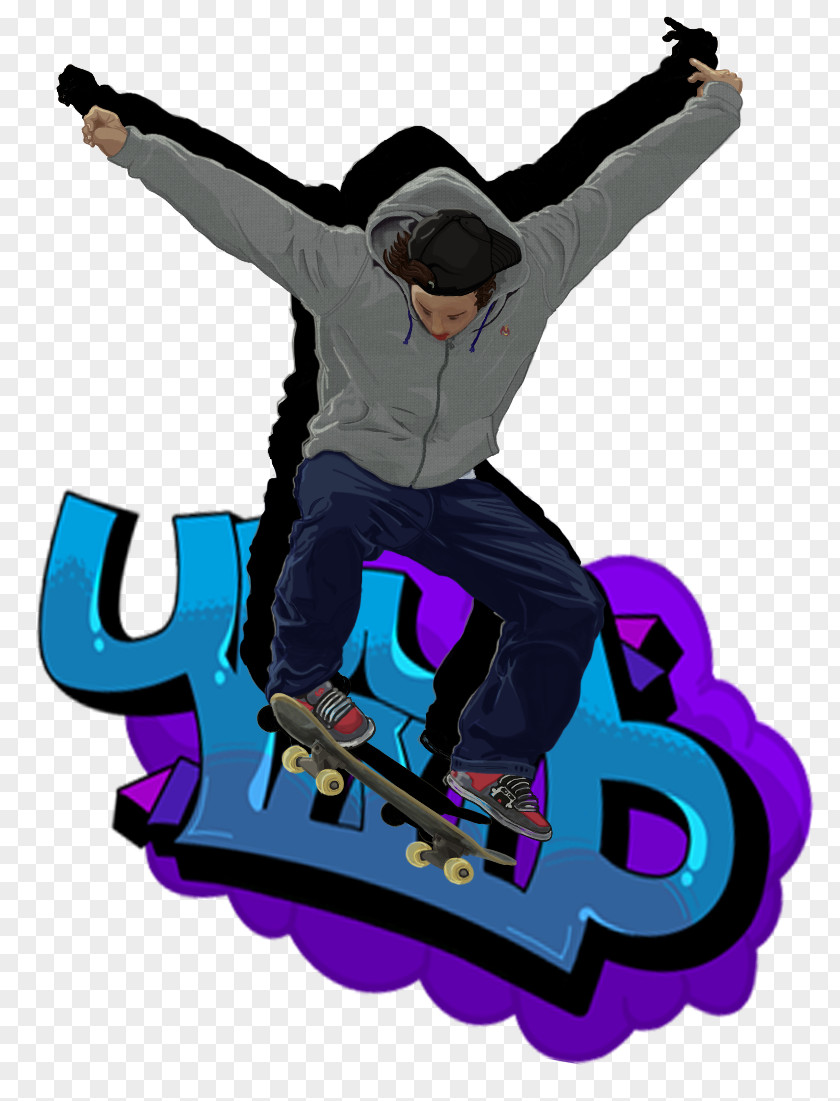Skate Skateboarding Graffiti Roller Skating Character PNG