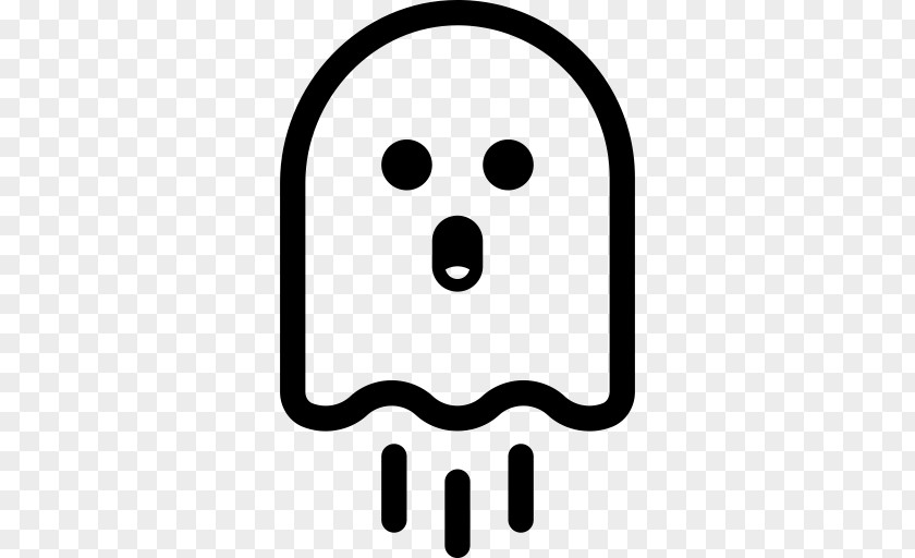 Smiley Ghost Spirit Halloween Clip Art PNG