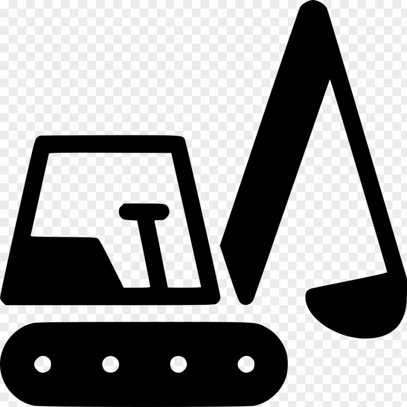 Web Smallest Font Icon Line Excavator Heavy Machinery Industry PNG