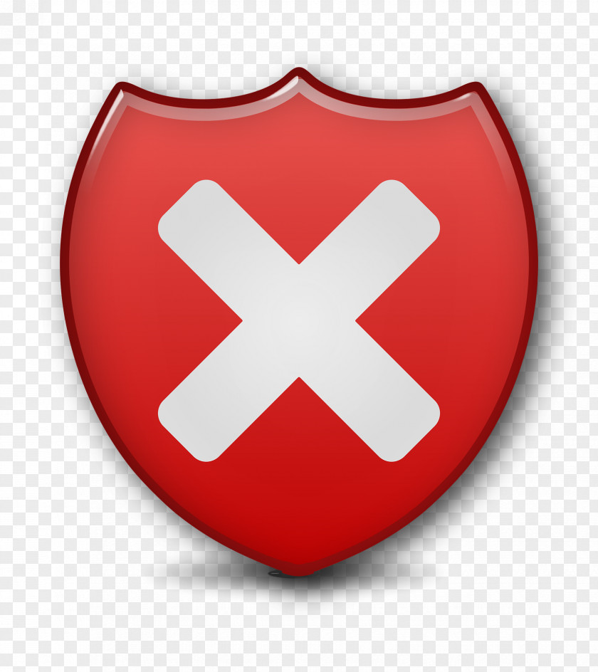 Close Security Shield Vulnerability Button Icon PNG