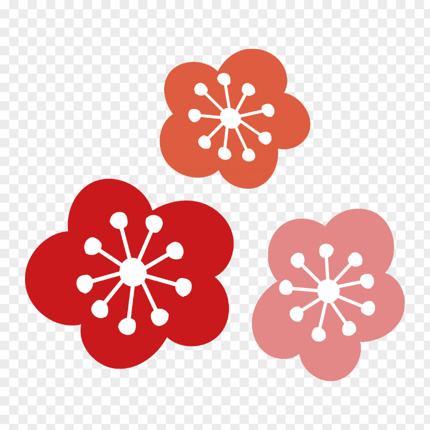 Flower Illustration Japanese New Year Floral Design Clip Art PNG