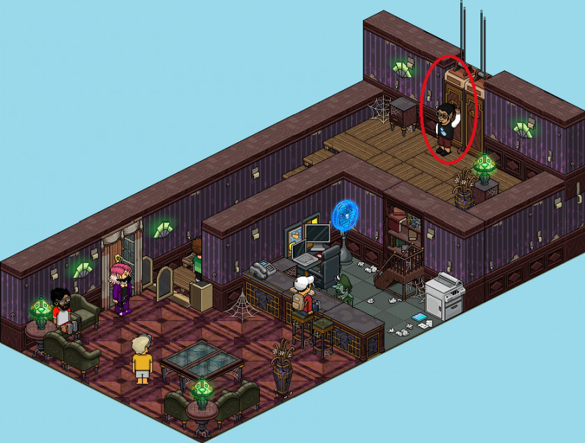Hotel Habbo Game Room 100% Auto PNG