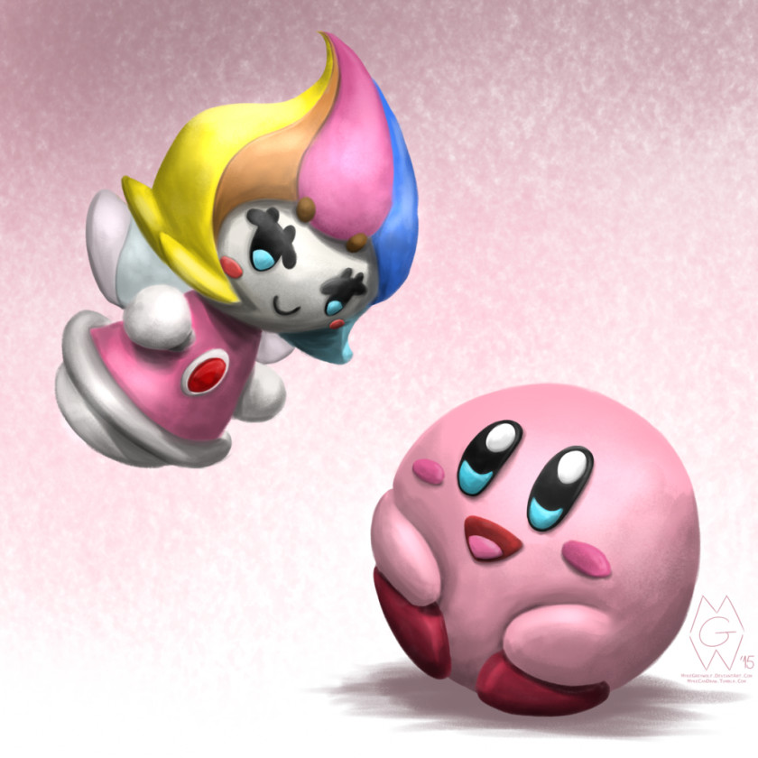 Kirby And The Rainbow Curse 64: Crystal Shards Desktop Wallpaper PNG