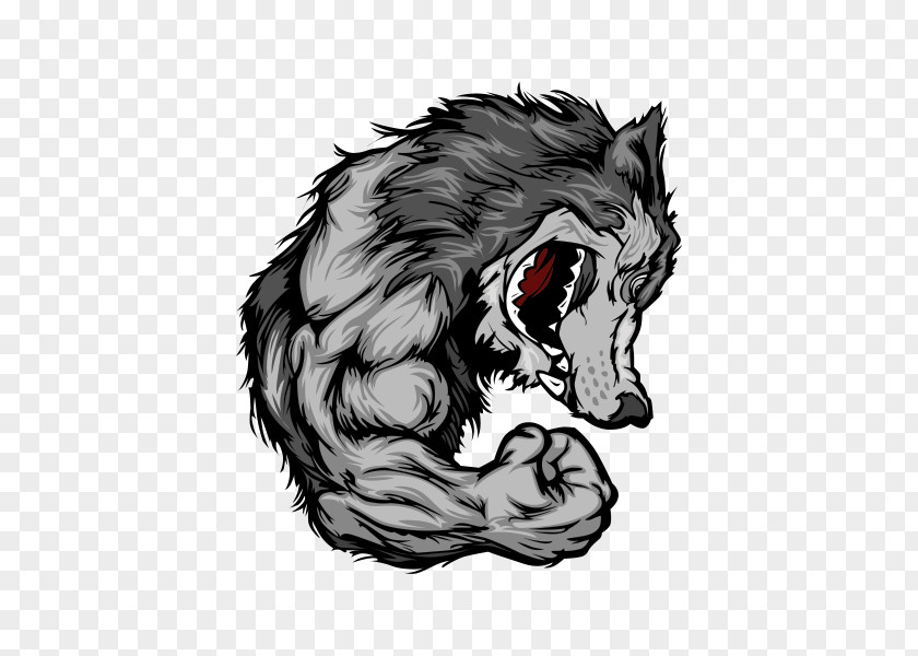 Wolf Furry Canidae Muscle Sticker Decal Animal PNG