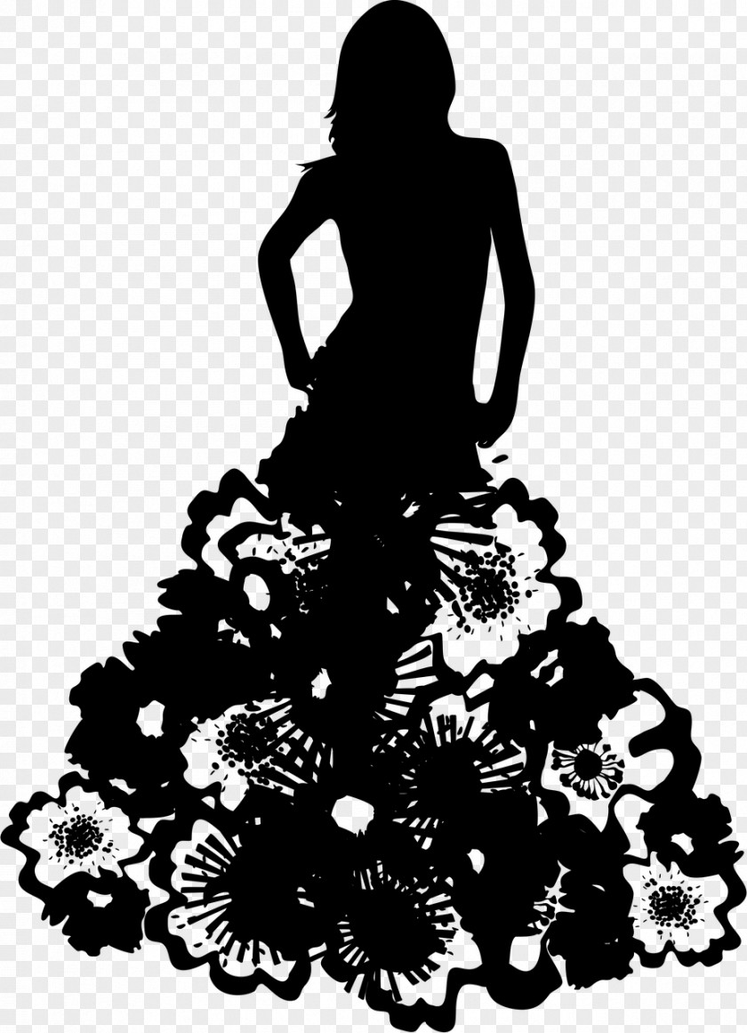 Dress Wedding Gown Silhouette Clothing PNG