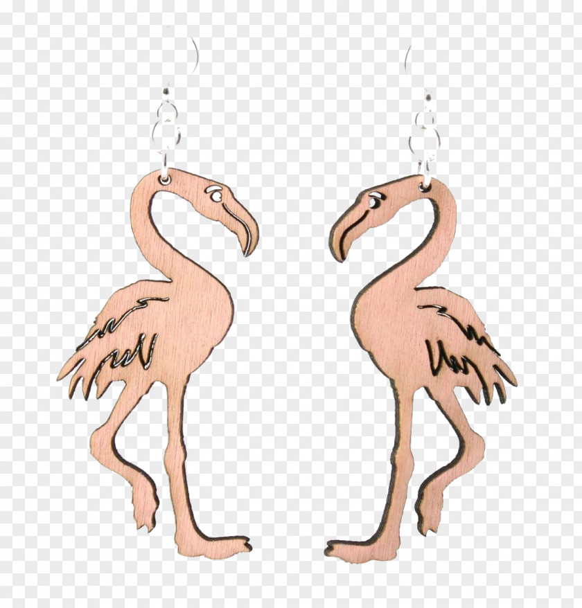Flamingos Earring Water Bird Jewellery Beak PNG