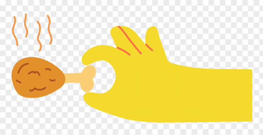 Hand Pinching Chicken PNG