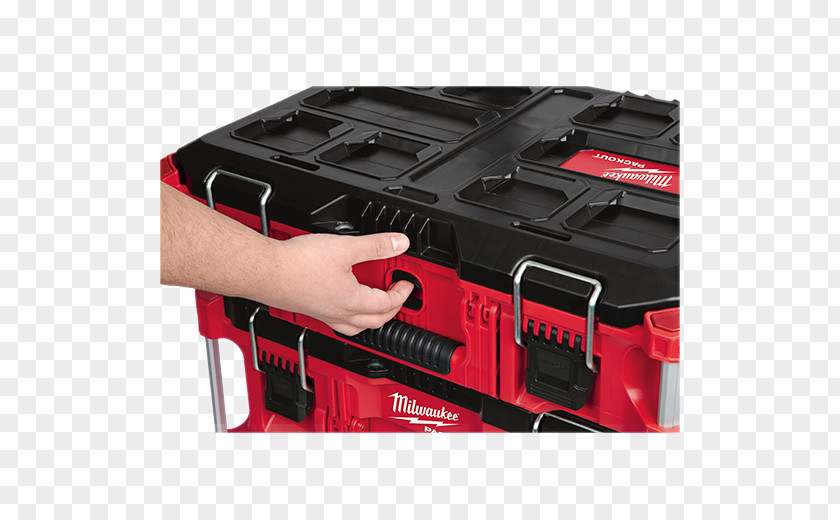 Sculpey Tool Organizer Milwaukee 48-22-8424 PACKOUT Box 22 In. Packout Modular Storage System Boxes Electric Corporation PNG
