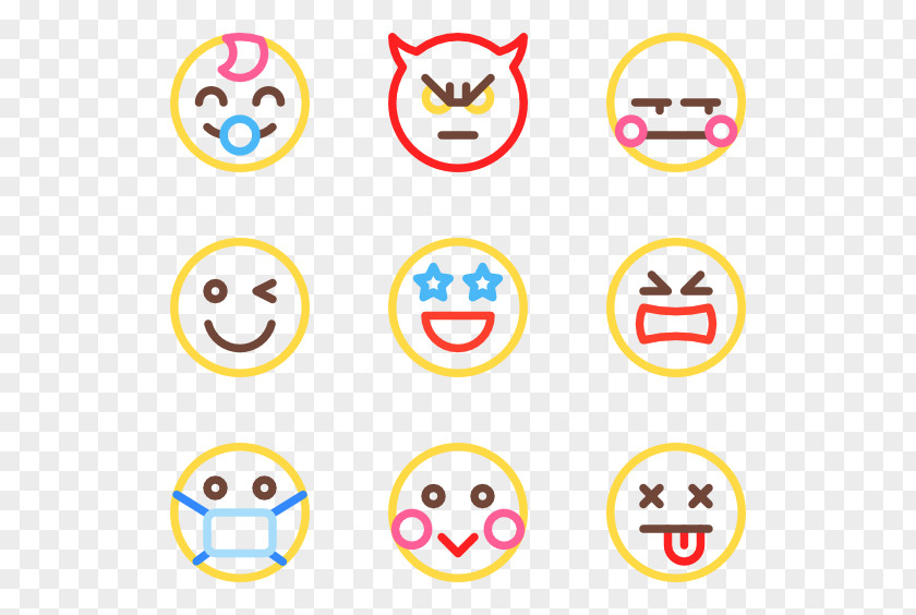 Smiley Line Text Messaging Font PNG