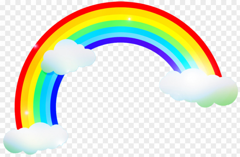 Star Cloud Rainbow Arc Clip Art PNG