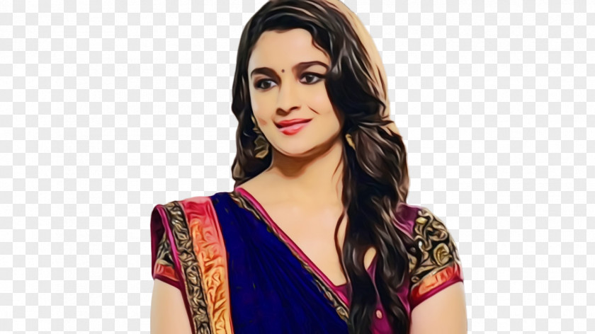 Alia Bhatt Formal Wear Sari Model STX IT20 RISK.5RV NR EO PNG