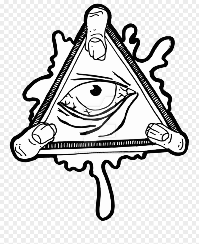All Seeing Eye Of Providence Illuminati Sticker Decal Clip Art PNG