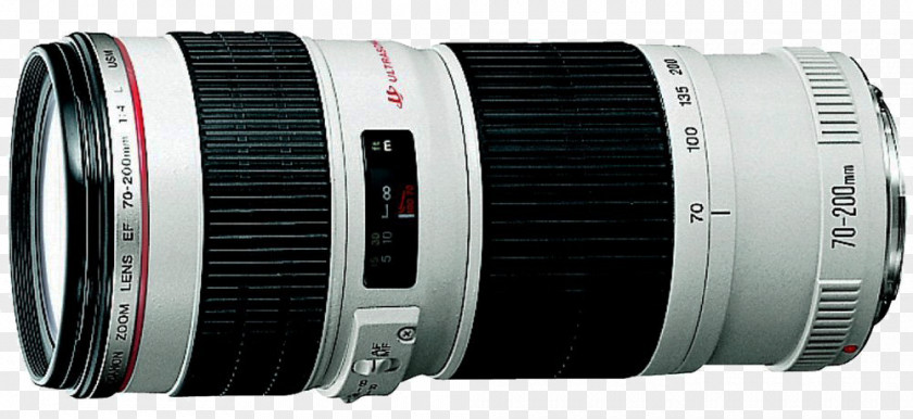 Camera Lens Canon EF Mount 70–200mm Telephoto Image Stabilization PNG