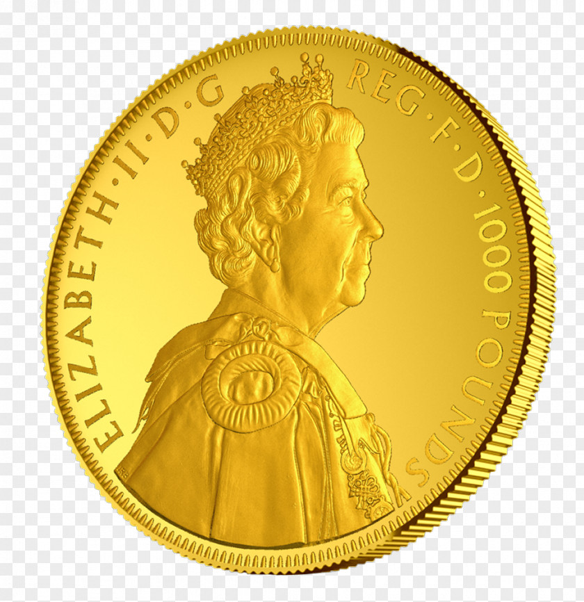 Coin Gold Diamond Jubilee Of Elizabeth II PNG