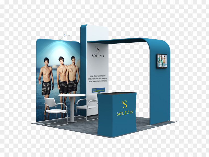 Exhibition Booth Textile Gian Hàng Banner Design PNG