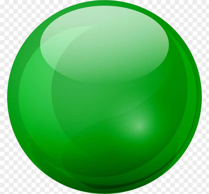 Marble Ball, Green. PNG