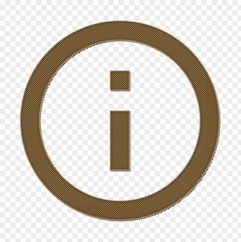 Metal Brass Info Icon PNG