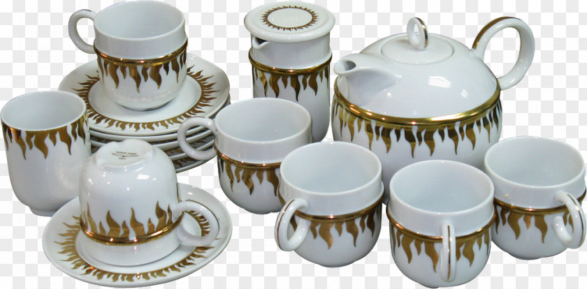 Tea Set Teapot Coffee Cup PNG