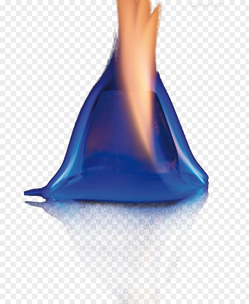 The Burning Flame On Blue Ice Liquid Water Neck PNG