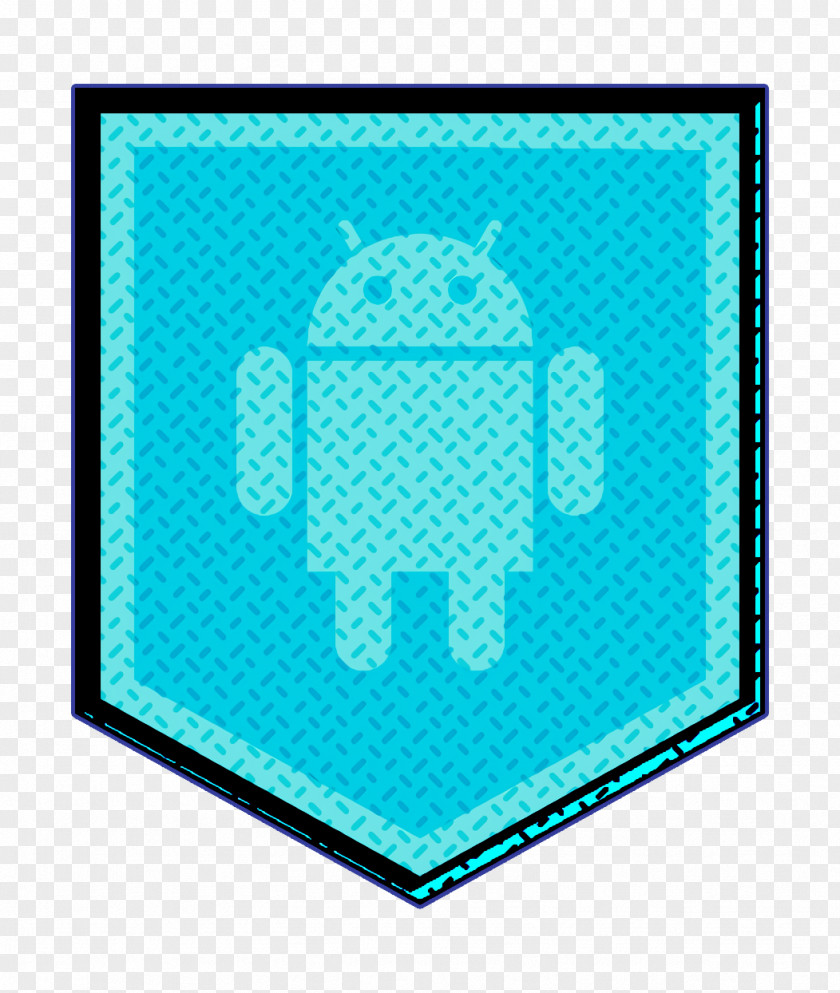 Teal Blue Android Icon Logo Media PNG