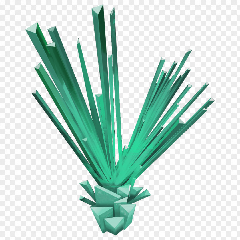 Turquoise Plant Stem PNG