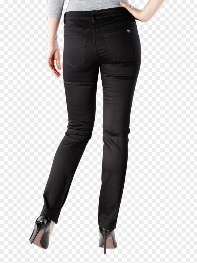 Womens Pants Jeans Slim-fit Leggings Denim Waist PNG