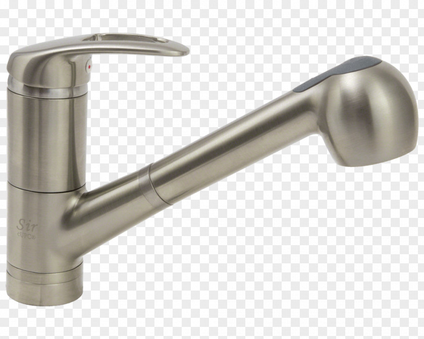 Pull Out Tap Sink Brushed Metal Moen Grohe PNG
