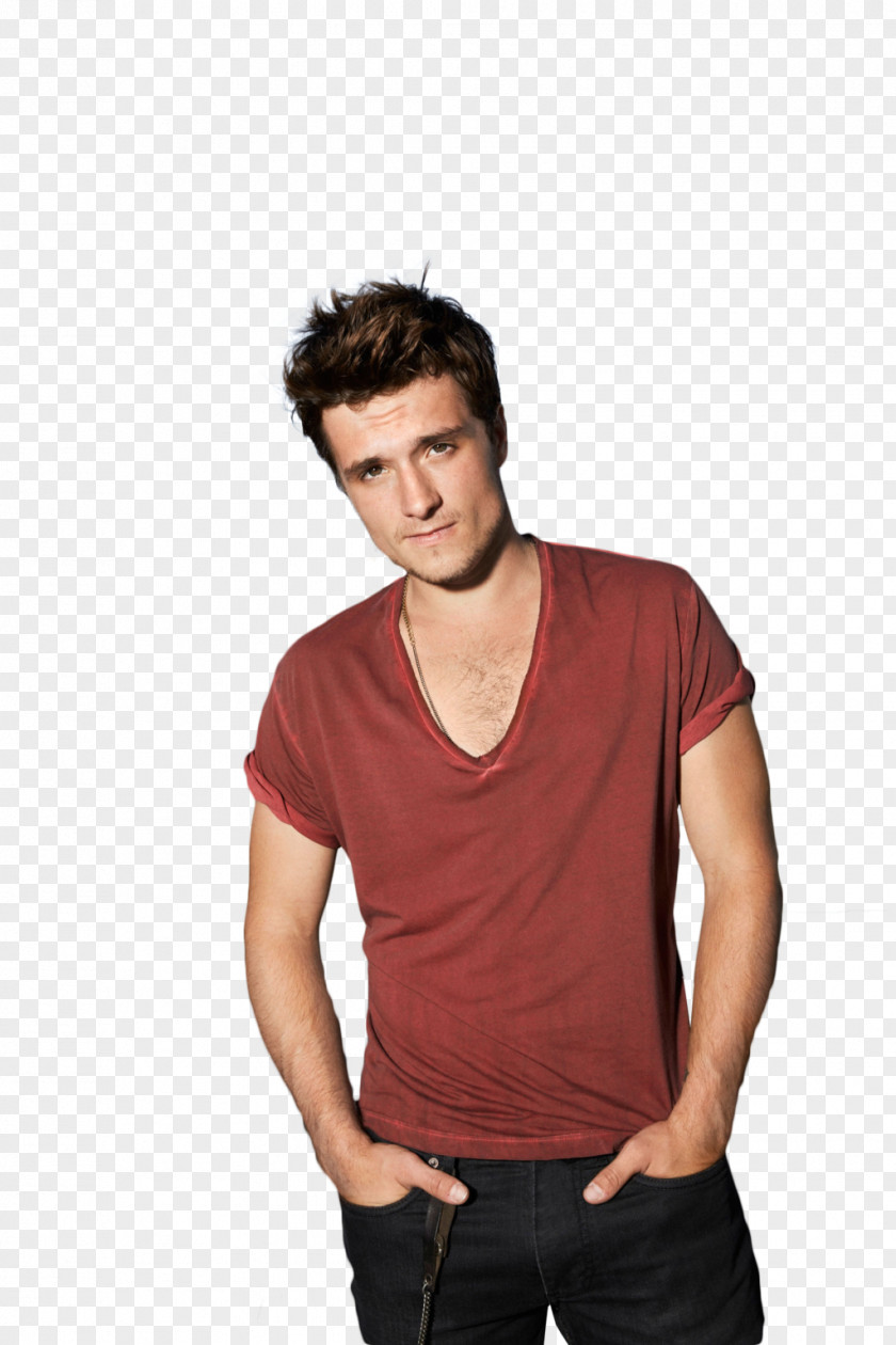 T-shirt Josh Hutcherson The Hunger Games Actor Peeta Mellark PNG