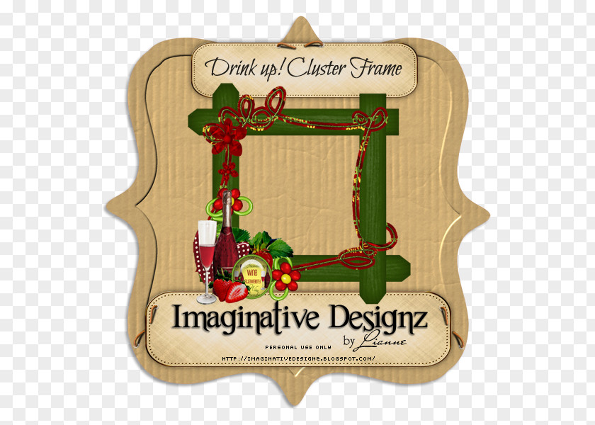 Wine Frame Christmas Ornament Product Day PNG
