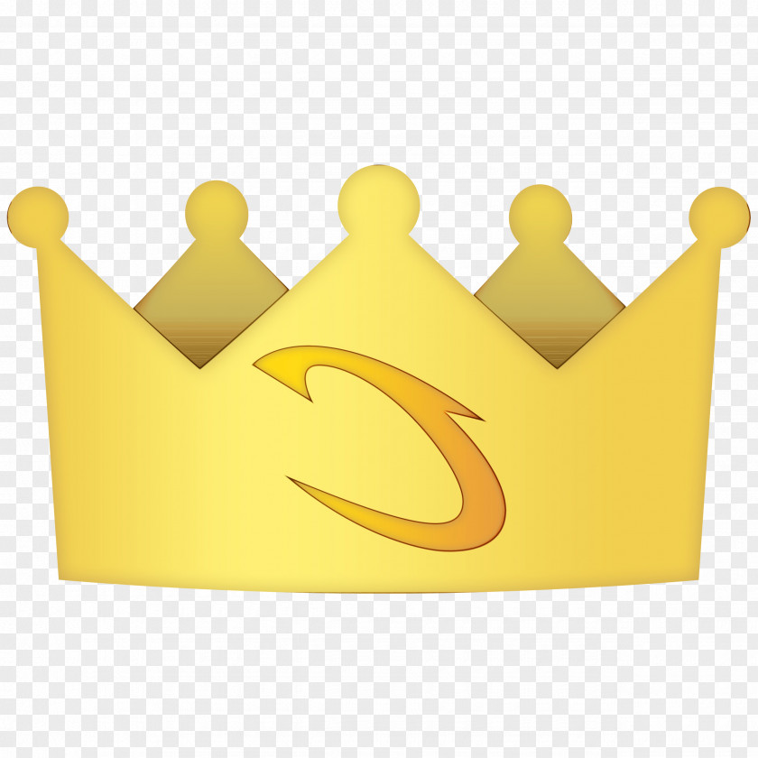 Yellow Crown Golden Background PNG