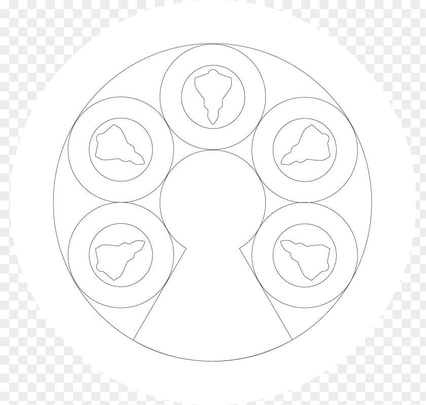 Circle Drawing White PNG