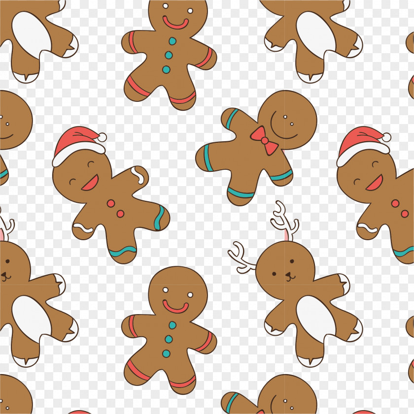 Cartoon Gingerbread Man House Biscuit PNG