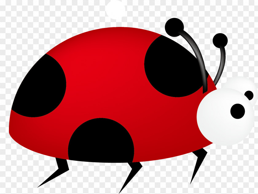 Hand Painted Red Ladybug Insect Ladybird Bible Valentines Day Illustration PNG