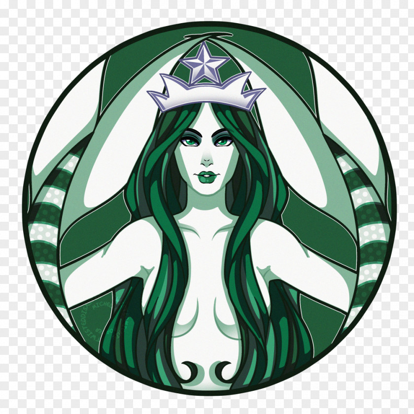 Starbucks Mermaid T-shirt Coffee Logo PNG