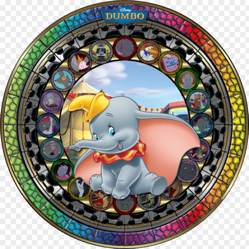The Jungle Book Walt Disney Company DeviantArt Stained Glass Pink Elephants On Parade PNG