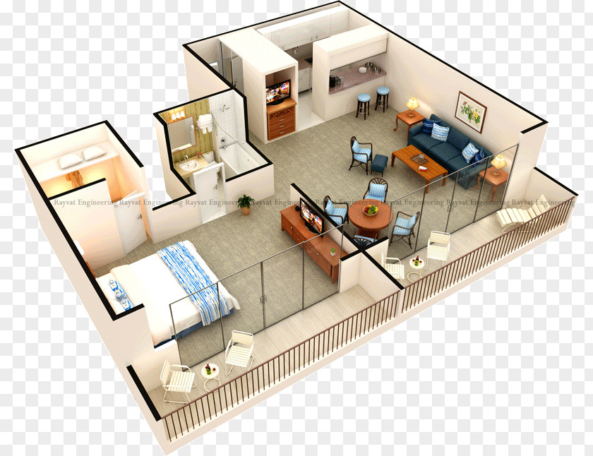 Design 3D Floor Plan Architecture PNG