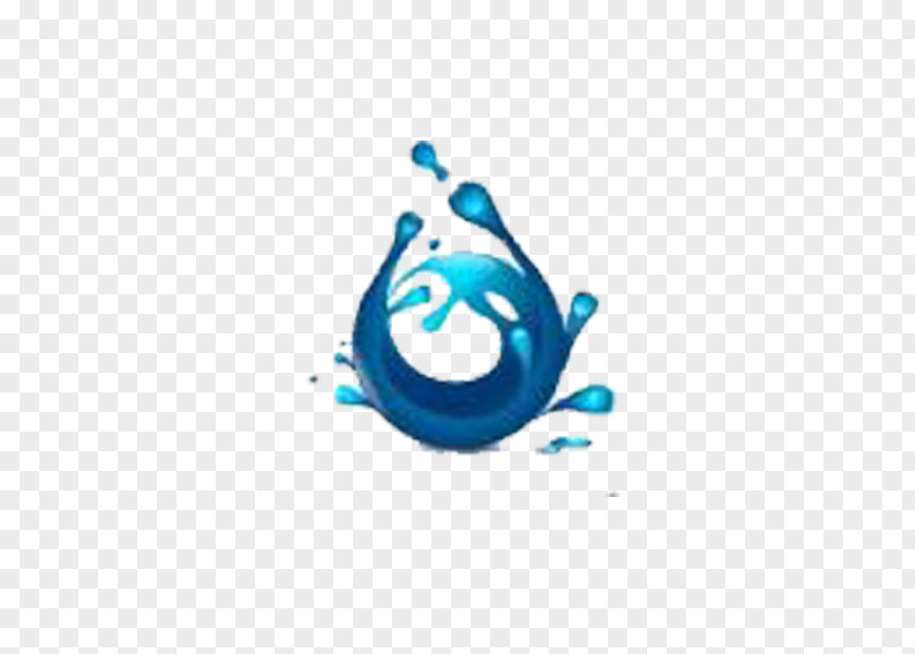 Dynamic Water Drops Logo Designer Graphic Design PNG