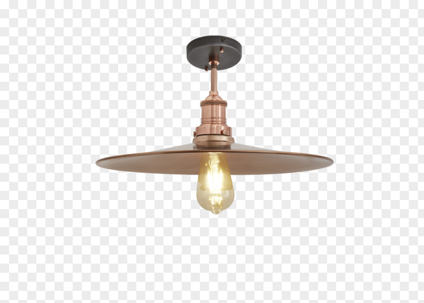 Flat Material Lighting Pendant Light Industville Brass PNG