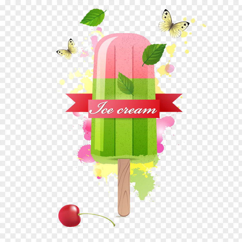 Fruit Ice Cream Pop Lollipop PNG