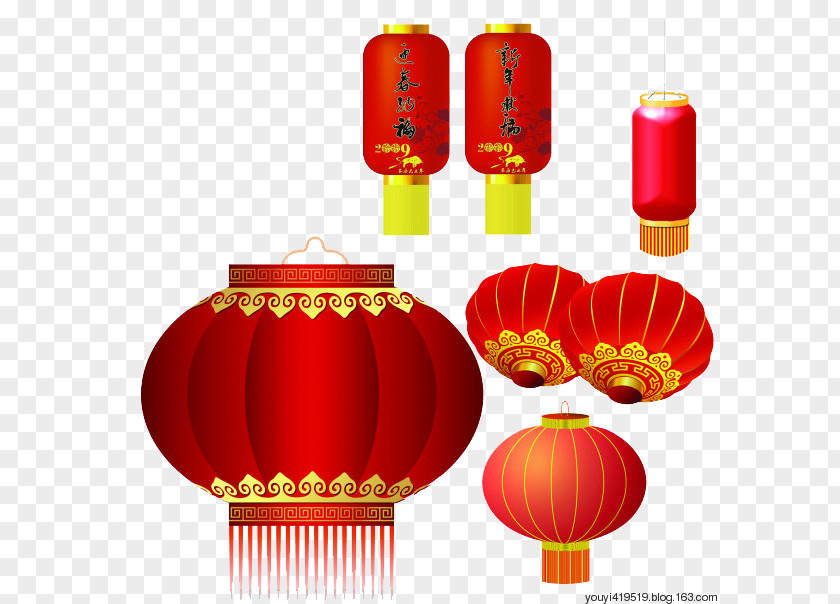 Lampion Lantern Festival Chinese New Year Design PNG