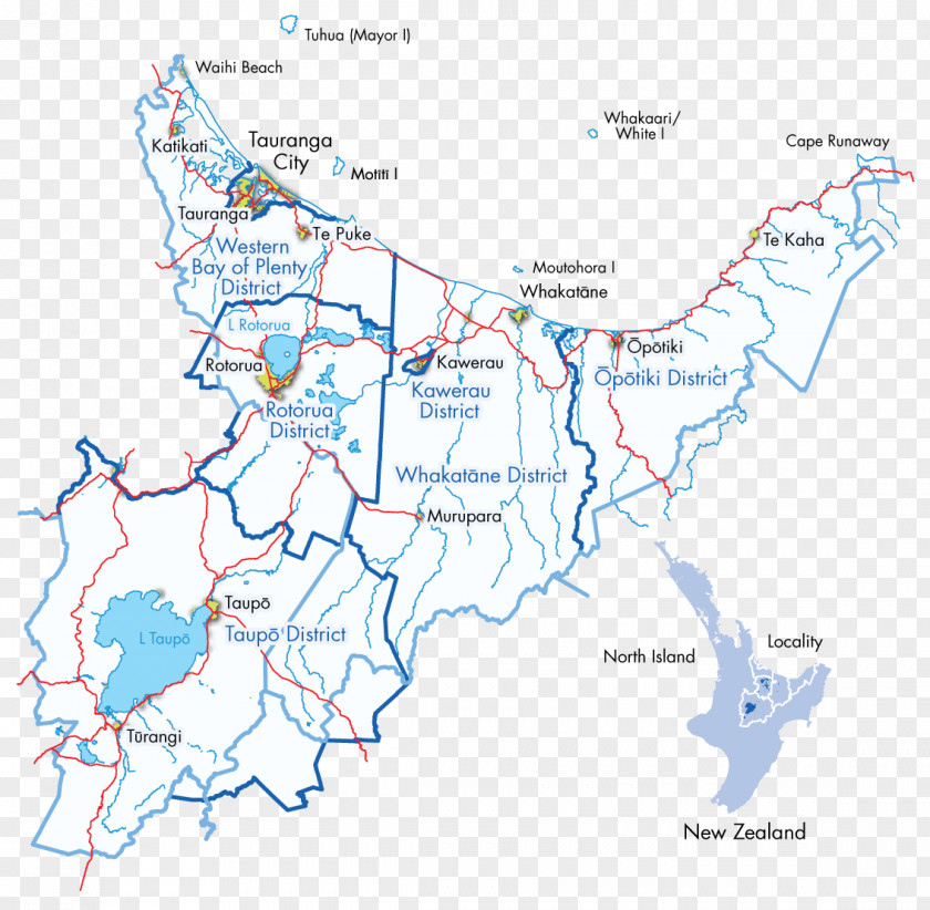Line Ecoregion Water Resources New Zealand Map PNG