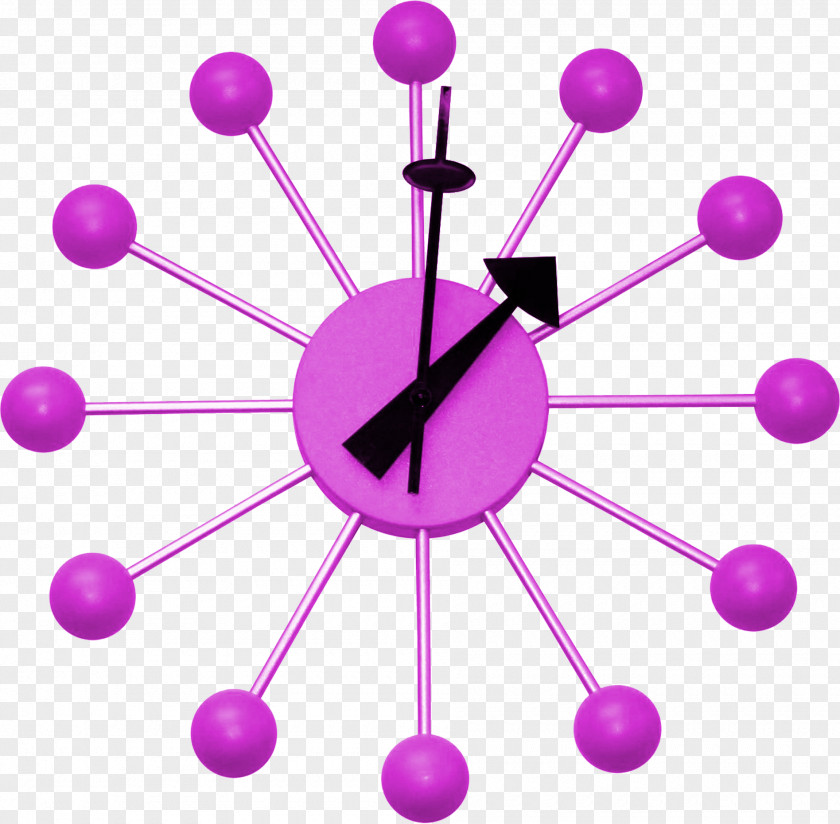 Purple Creative Clock Material Free To Pull The Power Of Now: A Guide Spiritual Enlightenment Rolling Ball Alarm PNG