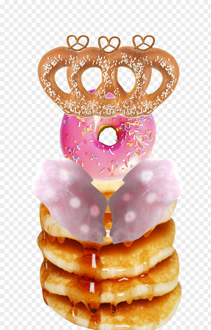 Rose Donuts Pastry Sprinkles Red PNG