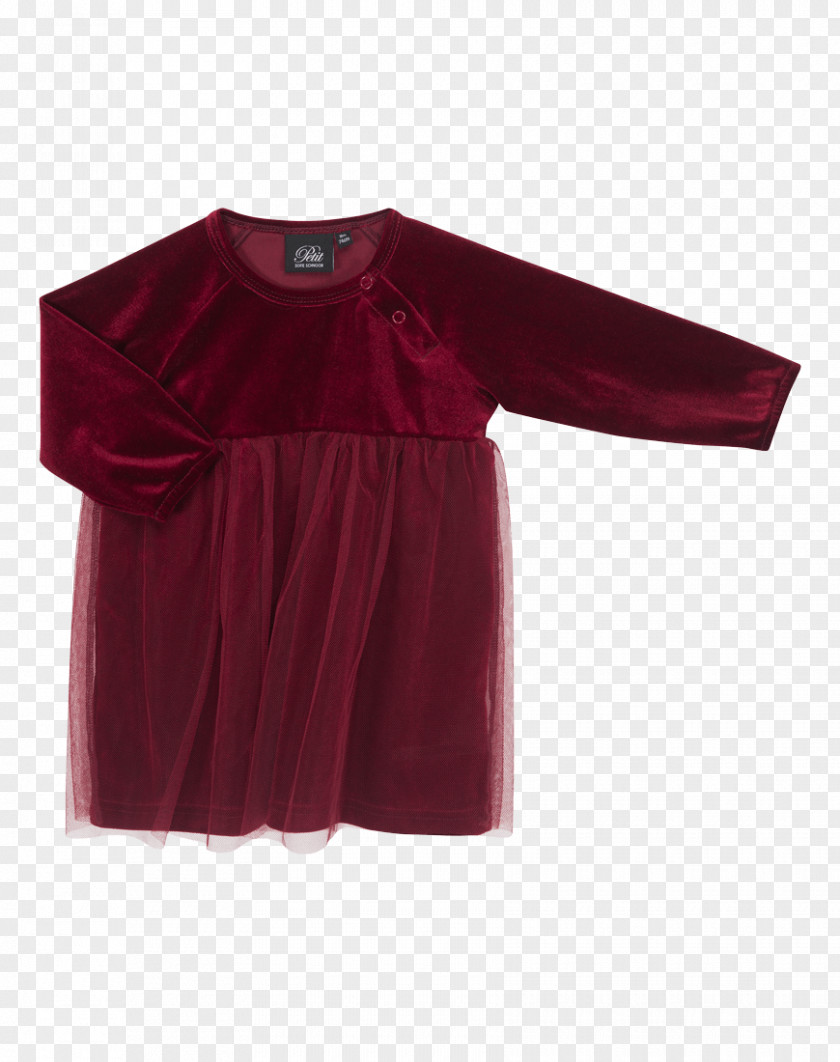 The Deep Red Velour Velvet Dress Blouse T-shirt PNG