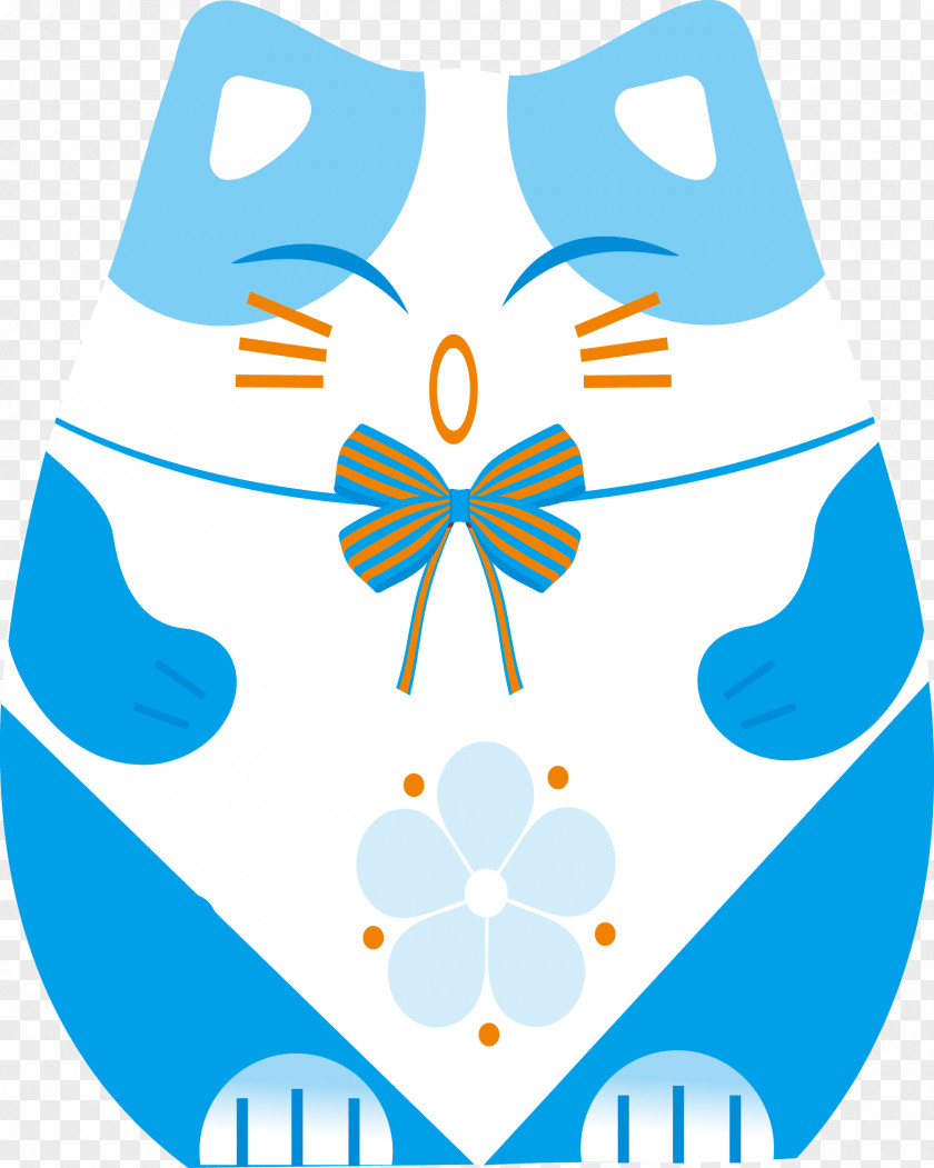 Vector Lucky Cat Kitten Maneki-neko Clip Art PNG